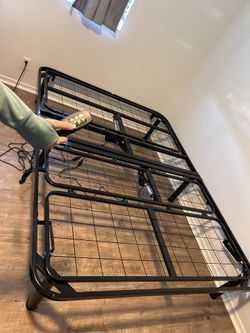 Adjustable Queen Bed Frame With Very Good Mattress