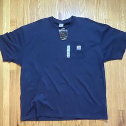 Carhartt Men's Workwear Pocket T-shirt (K87) - Navy Size 2XL - Brand New