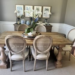 Restoration Hardware Table And Chairs 