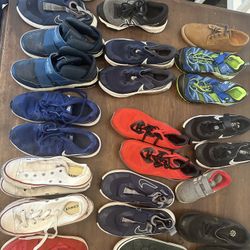 Boys Nike, Adidas, Converse, Dunks, Soccer Cleats Size 1 - 4