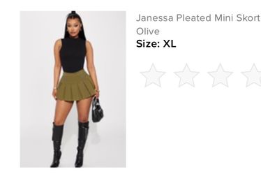 Pleated Mini Skirt