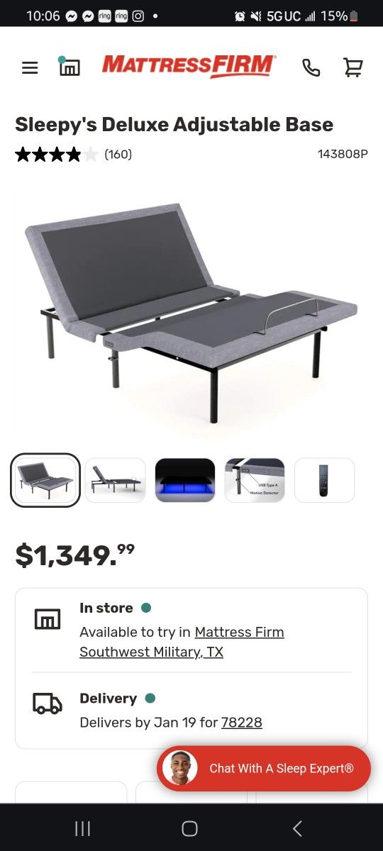 Mattress Firm Sleepys Deluxe Queen Adjustable Frame