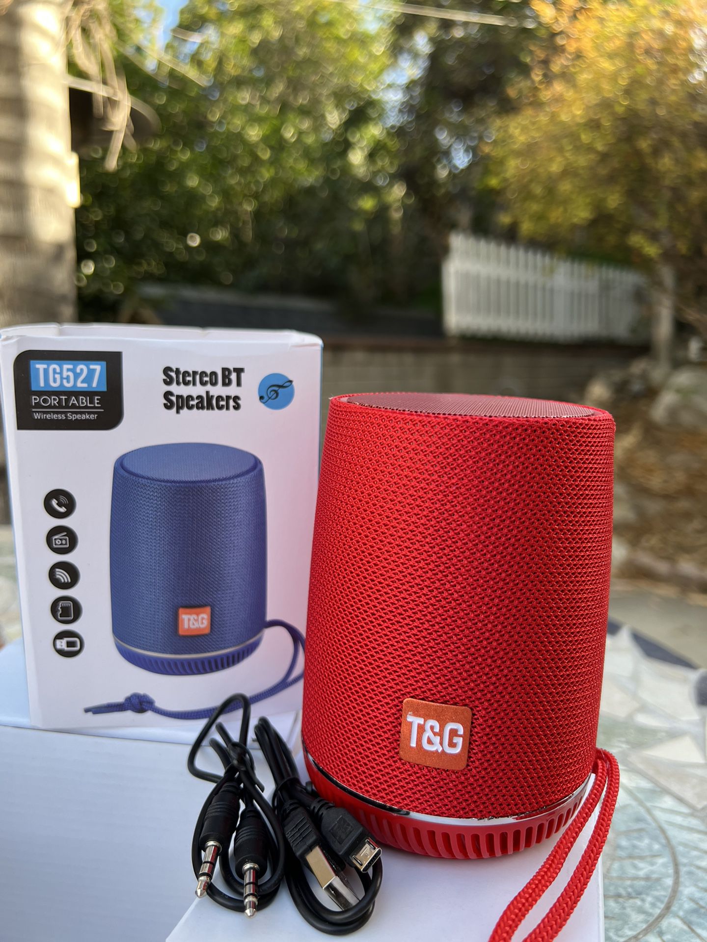 Mini Portable Bluetooth Speaker With Subwoofer Hi-Fi Stereo**Red**Radio Function**Mini Speaker