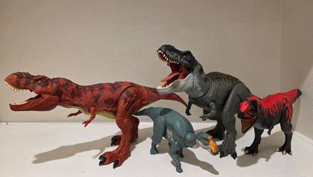 Jurassic World Trex and Dinosaur Figure Lot