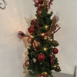 Fully Decorated Mini Christmas Tree
