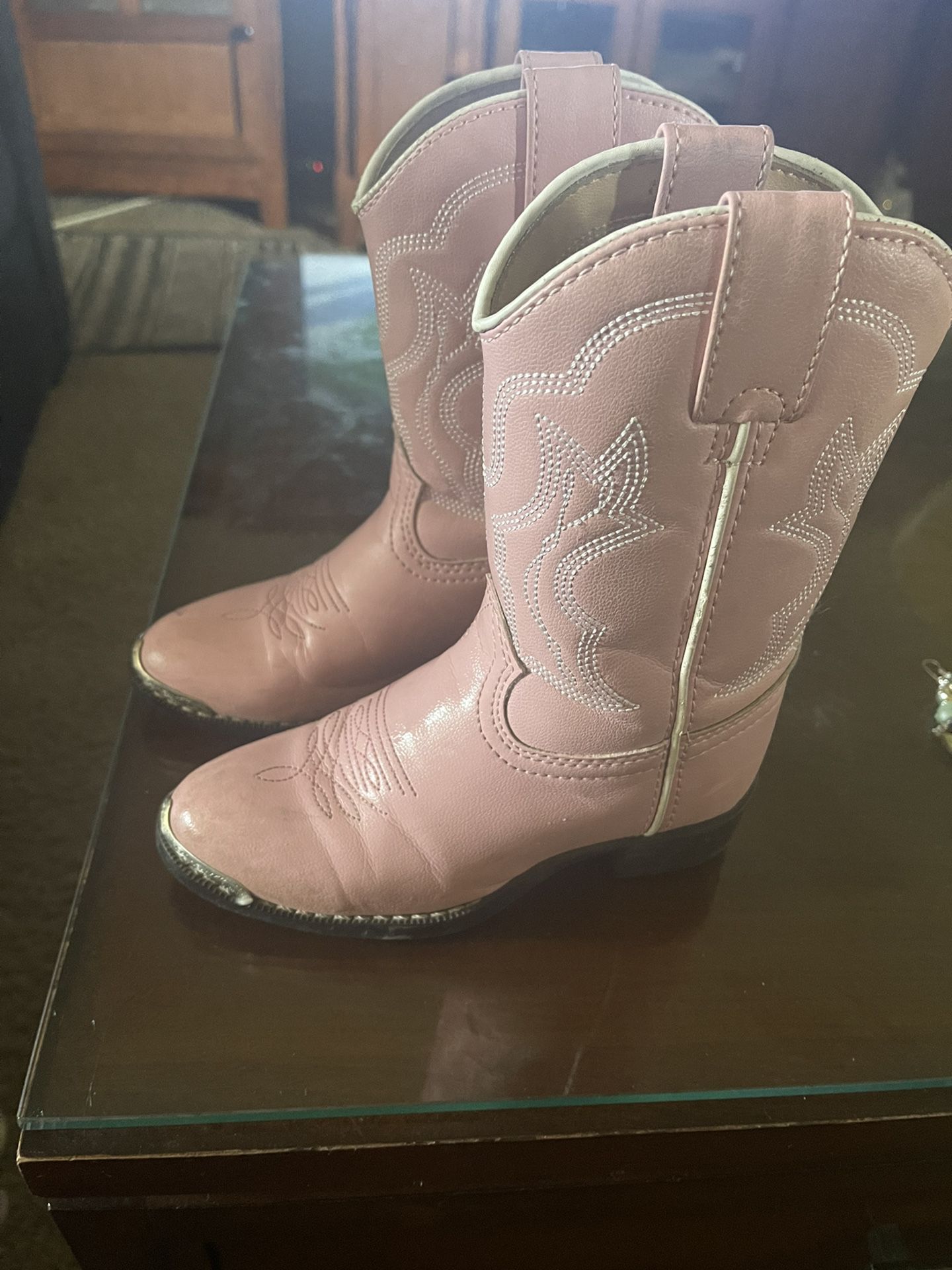 Girls Pink Durango Boots Size 11D 
