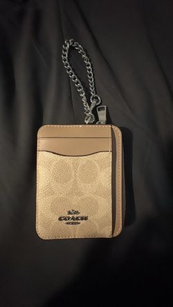 Coach Zip Card case wallet wristlet