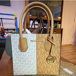 Michael Kors Two-Tone Signature Tote Bag