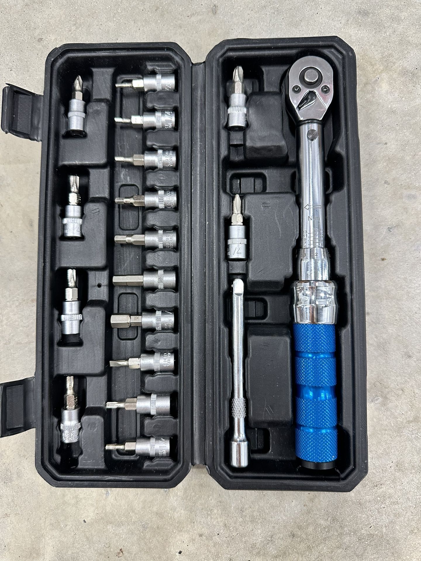 1/4 Drive 5~25Nm Preset Adjustable Auto Repair Ratchet Torque Wrench Precisions