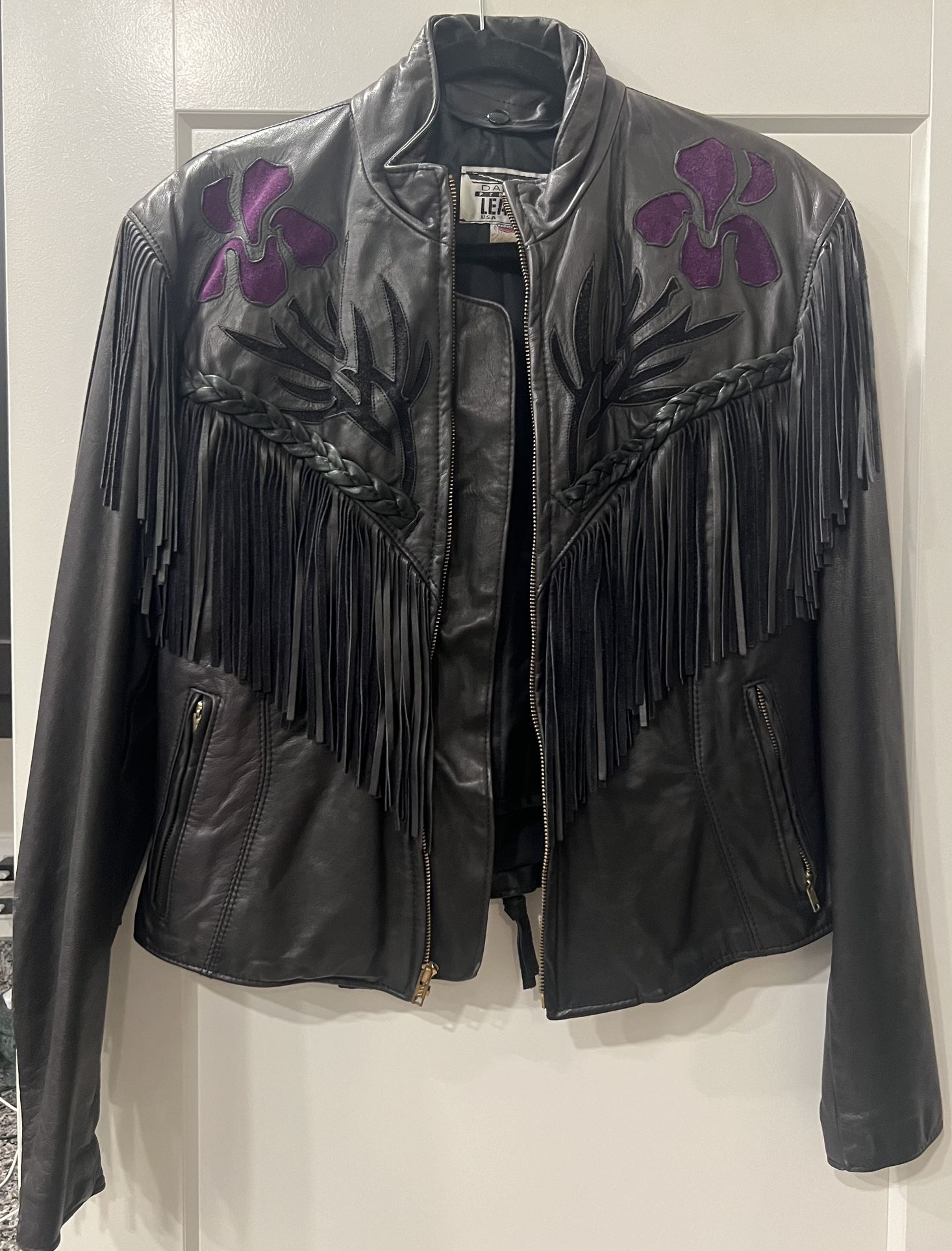 Leather Jacket With Chaps 1980s