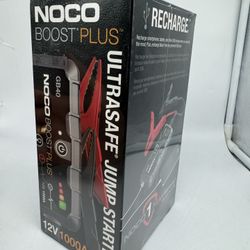 NOCO Boost GB40: 1000A UltraSafe Jump Starter – 12V Lithium Battery Booster Pack, Portable Jump Box, Power Bank & Jumper Cables - for 6.0L Gas and 3.0