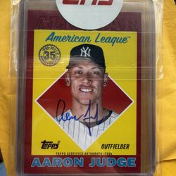 Aaron Judge 1988 Topps Baseball All-Star Autograph Card 10/10