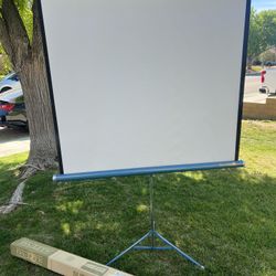 Da-Lite Silver Lite 50" x 50" Projection Screen Movie Slides Film