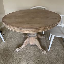 Solid Wood Dining Table Claw Feet