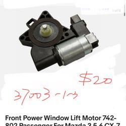 Front Power Window Lift Motor 742- 802 Passenger For Mazda 3 5 6 CX-7 CX-9 RX-8