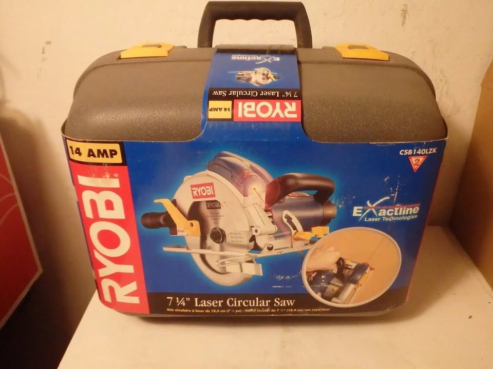 NEW Ryobi CSB140LZK 7 1/4" Laser Circular Saw Exactline