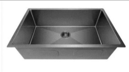 Tatahance Gray Stainless Steel 30 in. Single Bowl Undermount Kitchen Sink with Bottom Grid