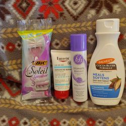 Bic, Women's Fds Spray, Palmer's Heal  Softener And Eucerin Lotion