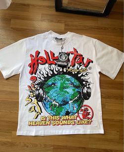 Hellstar shirt, white shirt, size large