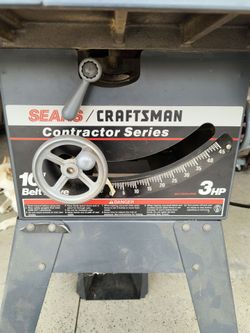 10 inch craftsman table saw