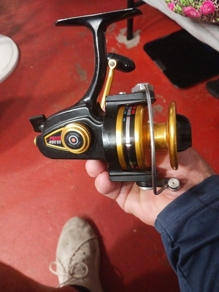 penn 450 ss spinning reel Slammer IV it tells the story of time well spent on the water. Penn 450SS Skirted Spool Spinfisher
