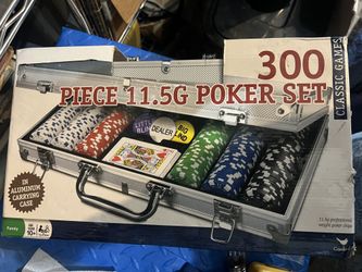 300 Piece Poker Set In Aluminum Carrying Case W/ Cards - Professional 11.5g