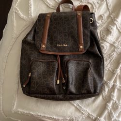 Calvin Klein Leather Backpack