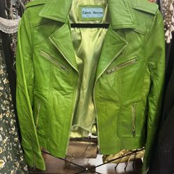 Carrie Hoxton Genuine Leather Biker Jacket