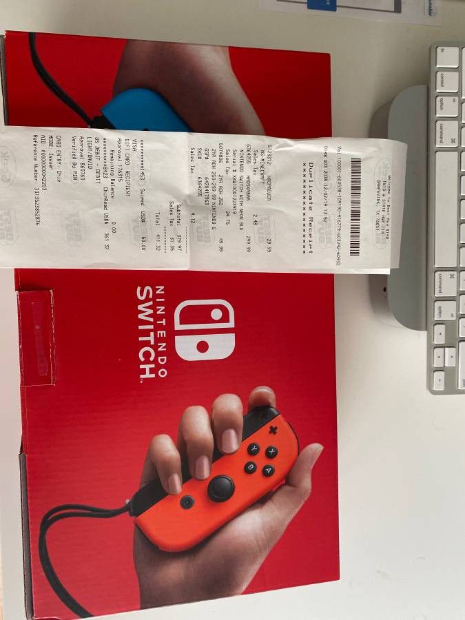 Nintendo switch video game system
