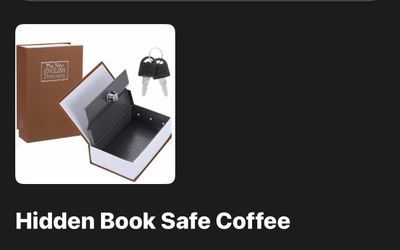 Hidden Book Safe with Keys