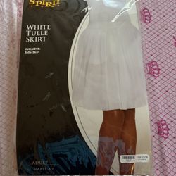 Halloween White Tulle Skirt 