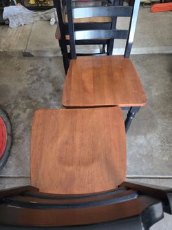 4.. Nice wooden chairs only chairs no table.