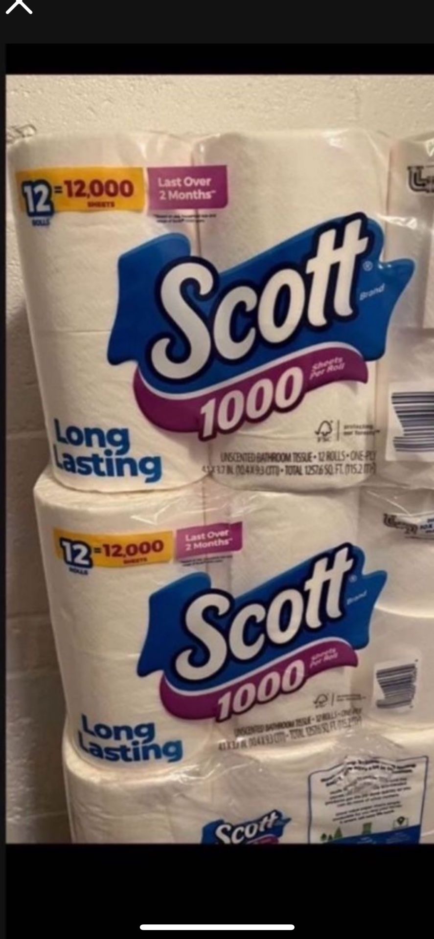 Scott Toilet Paper 2/$20