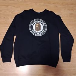 A Bathing Ape BAPE Busy Works Crew Neck Sweatshit size XXL (Fits like a XL)