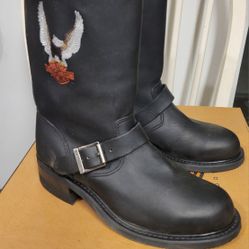 New Harley Davidson Women's Conductor Biker Boots Sz 9