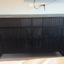 Mid-Century modern Black Dresser 