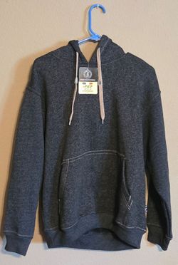 21 Pro USA Sportswear Men's Dark Gray Hooded Pullover Hoodie Pockets Acrylic S