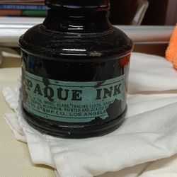 Antique Ink Well Caligraphy 