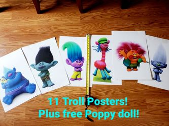 11 Trolls Posters And Poppy Doll!