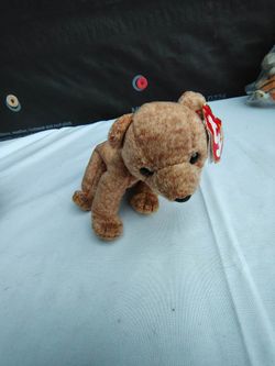 Ty Beanie Baby Brown Bear Plush