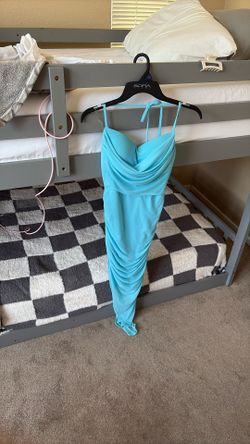 Blue Halter Dress Size M