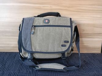 Swiss Gear Laptop Shoulder Bag Green Computer Messenger Bag