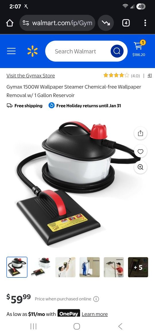 Costway EP24172 Wallpaper Steamer