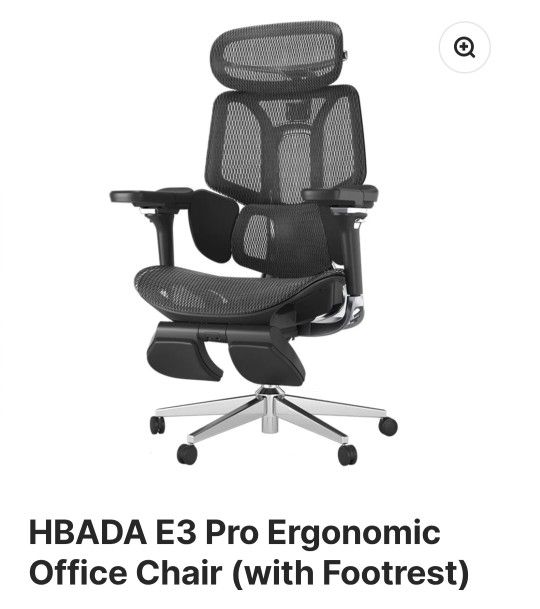HBADA E3 Pro Ergonomic Office Chair (with Footrest