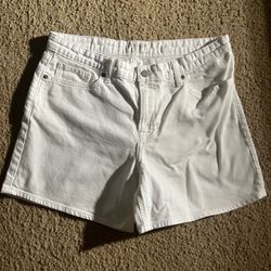 lucky brand white jean shorts