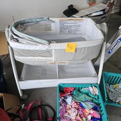 Baby Bassinet And Changing Table