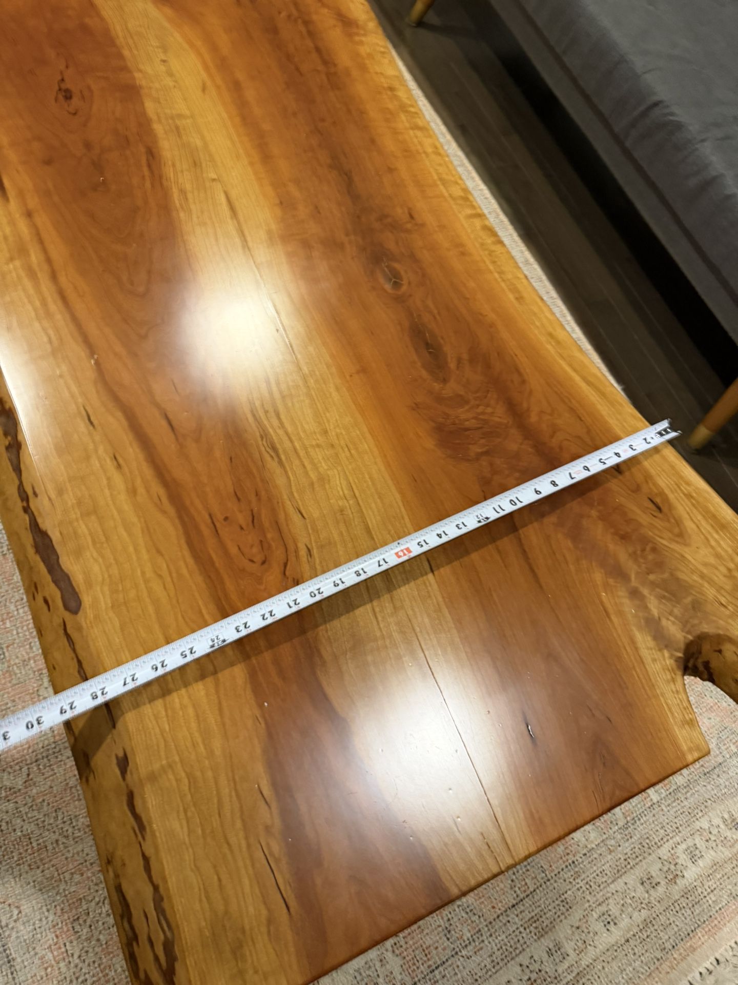 Handmade Solid Cherry Wood Coffee Table 