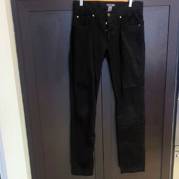 H&M Men's Black Denim Pants - Size 30 X 31 Great Condition