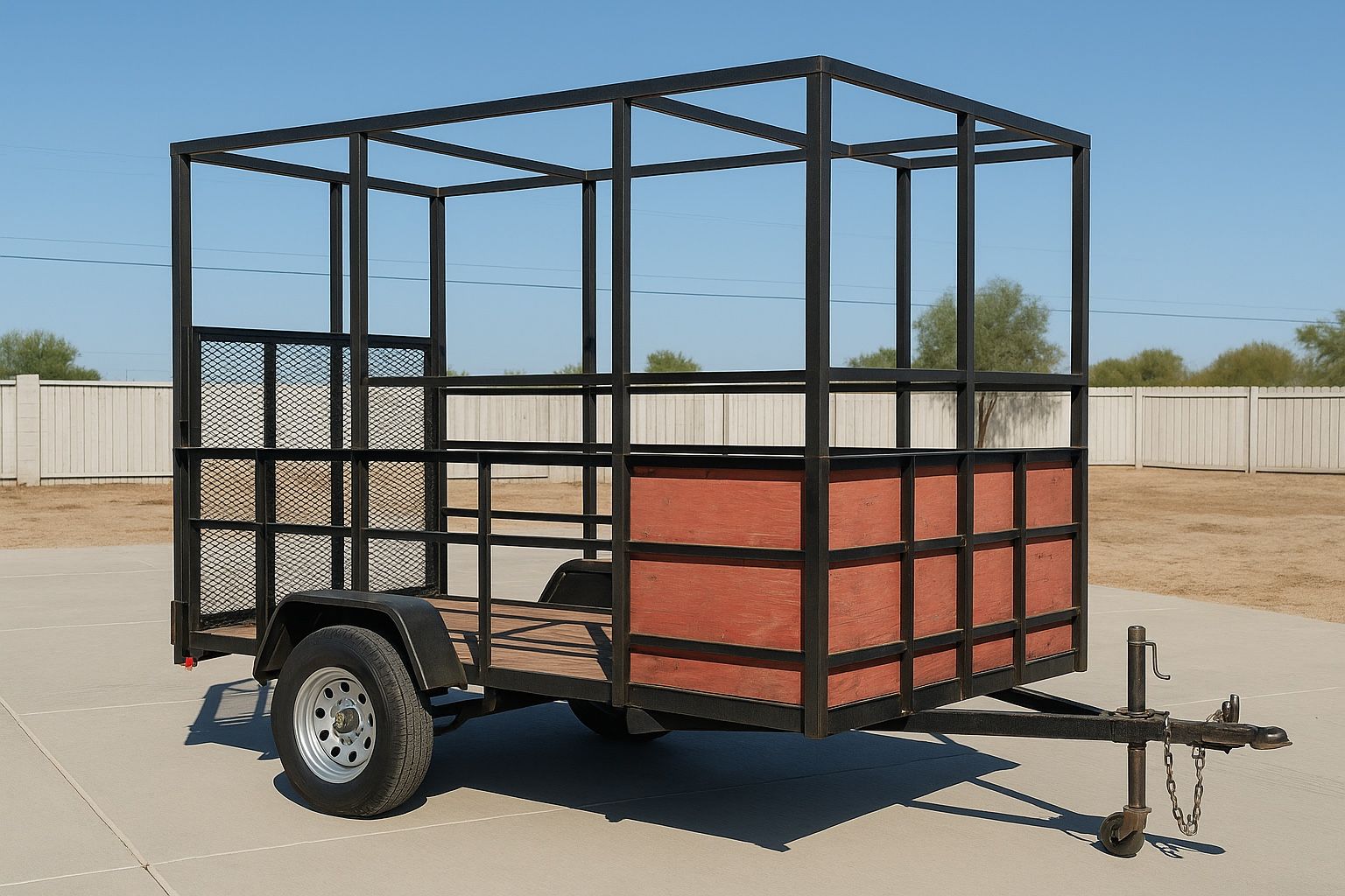Utility Trailer 5x8x6 – Heavy-Duty Steel Frame