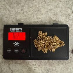 18k 750 GOLD CUBAN LINK 86.5 G 